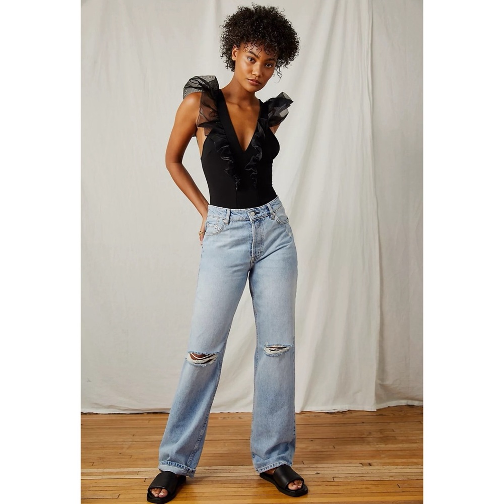 Free People Paper Planes Bodysuit / Black NWT M, L, XL - Picture 6 of 14